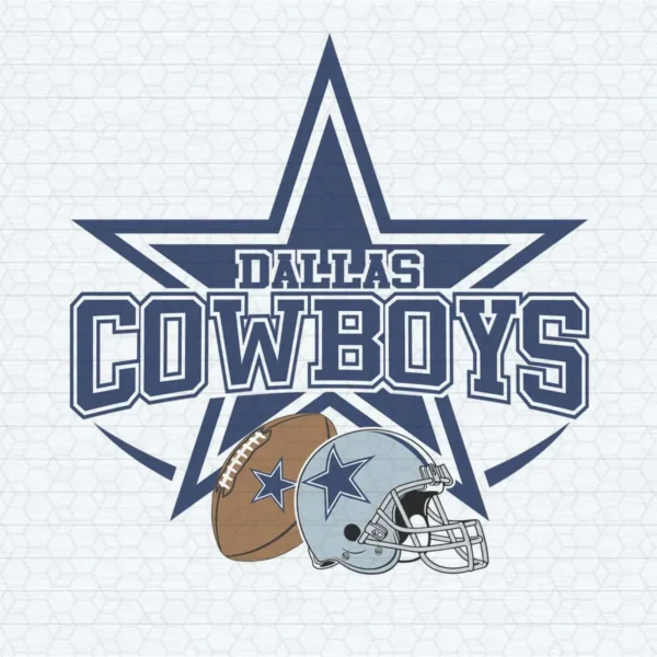 modern with vintage influences Cowboys helmet SVG design showing pride for Cricut and Silhouette cutting machines