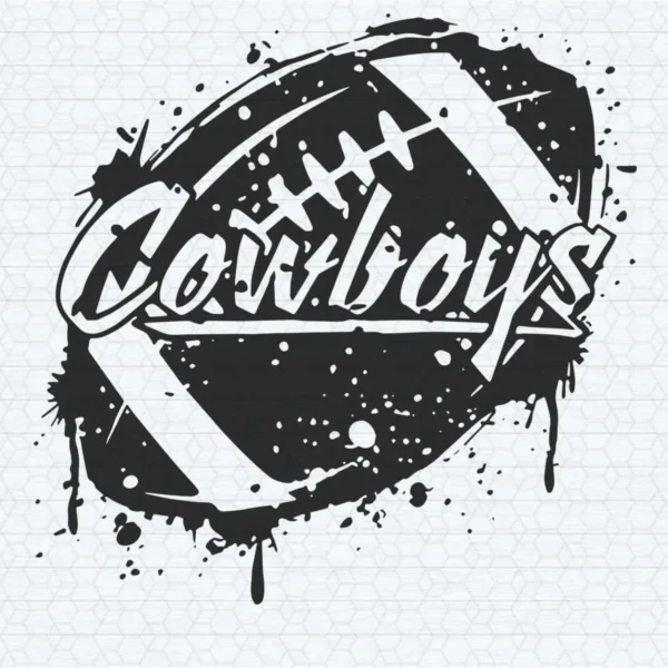 vintage with a bold, artistic flair Cowboys logo SVG design showing pride for Cricut and Silhouette cutting machines