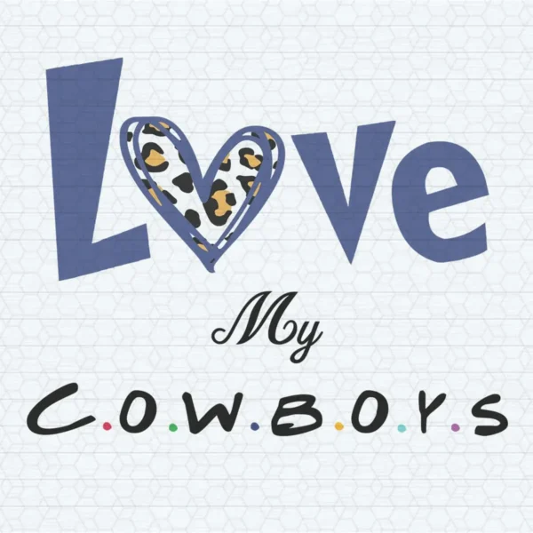 modern with playful elements Cowboys classic SVG design showing joy and pride for Cricut and Silhouette cutting machines