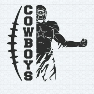 modern with bold elements Cowboys classic SVG design showing pride for Cricut and Silhouette cutting machines