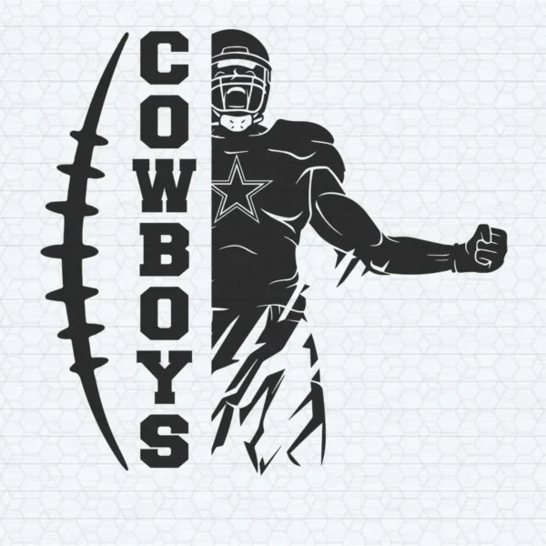 modern with bold elements Cowboys classic SVG design showing pride for Cricut and Silhouette cutting machines