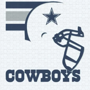 modern with a bold and sporty aesthetic Cowboys helmet SVG design showing pride for Cricut and Silhouette cutting machines
