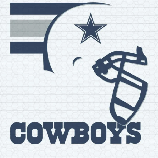 modern with a bold and sporty aesthetic Cowboys helmet SVG design showing pride for Cricut and Silhouette cutting machines