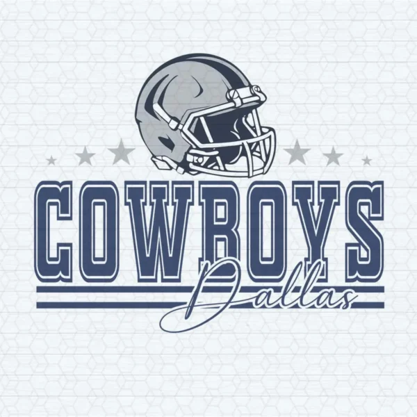vintage with a modern twist, featuring bold elements Cowboys helmet SVG design showing pride for Cricut and Silhouette cutting machines