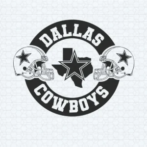 vintage with a bold and modern twist Cowboys helmet SVG design showing pride for Cricut and Silhouette cutting machines