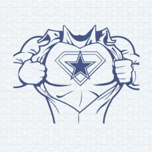 modern with a bold, superhero aesthetic Cowboys classic SVG design showing pride for Cricut and Silhouette cutting machines