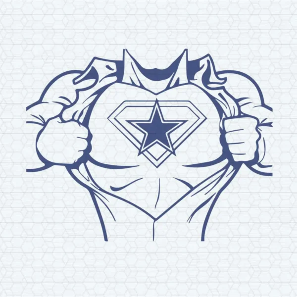 modern with a bold, superhero aesthetic Cowboys classic SVG design showing pride for Cricut and Silhouette cutting machines