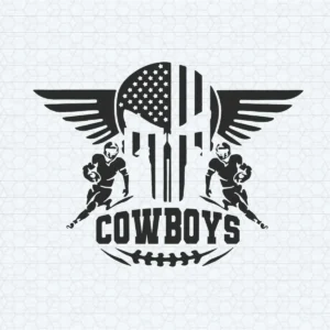 vintage with bold elements Cowboys logo SVG design showing pride for Cricut and Silhouette cutting machines
