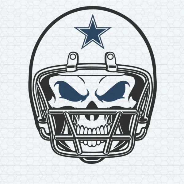 bold and modern with a hint of vintage Cowboys helmet SVG design showing pride for Cricut and Silhouette cutting machines