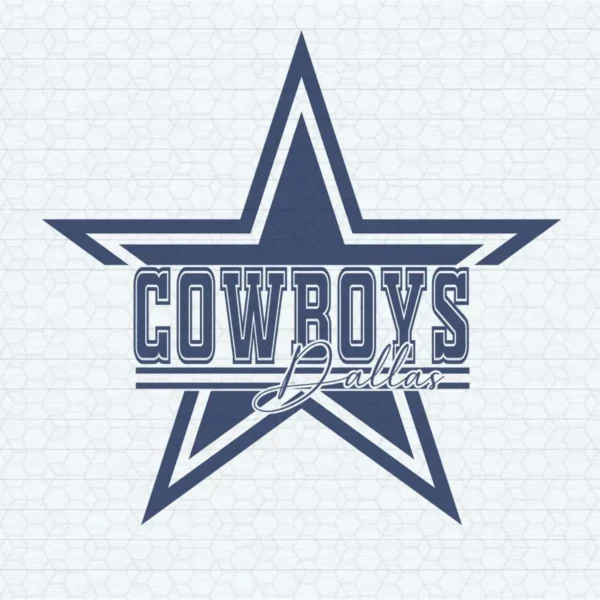 modern with a vintage touch Cowboys logo SVG design showing pride for Cricut and Silhouette cutting machines