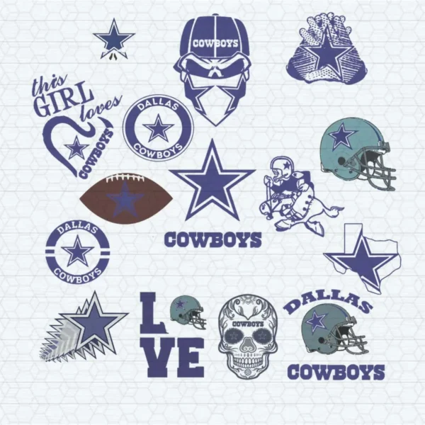 vintage with a modern twist, incorporating bold graphics and playful elements Cowboys logo SVG design showing pride for Cricut and Silhouette cutting machines