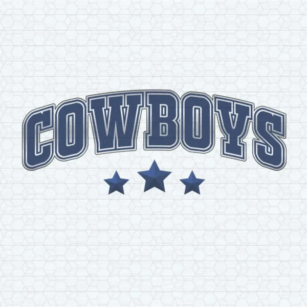 modern with a touch of vintage flair Cowboys logo SVG design showing pride for Cricut and Silhouette cutting machines