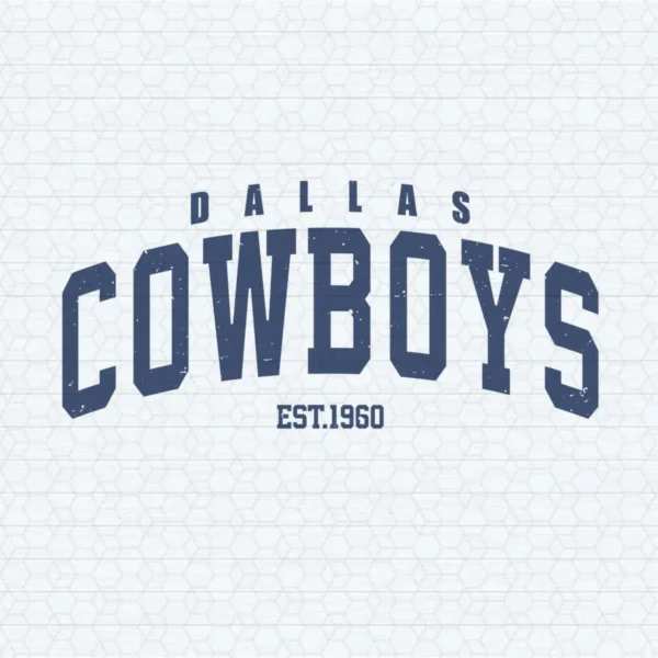 vintage modern with a bold aesthetic Cowboys logo SVG design showing pride for Cricut and Silhouette cutting machines