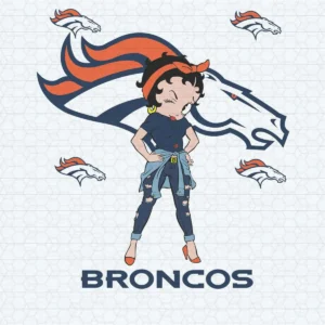 modern with a playful vintage twist Broncos classic SVG design showing excitement and nostalgia for Cricut and Silhouette cutting machines