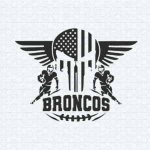 bold and modern with a vintage twist Broncos classic SVG design showing pride and loyalty for Cricut and Silhouette cutting machines
