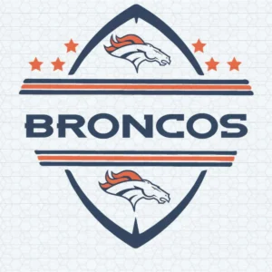 modern with a vintage touch Broncos logo SVG design showing pride for Cricut and Silhouette cutting machines