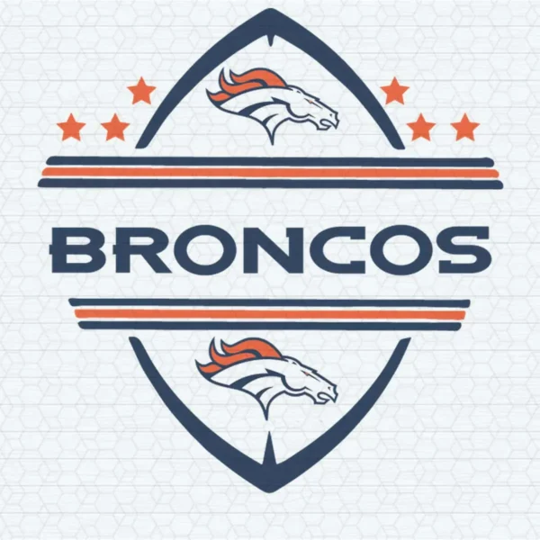 modern with a vintage touch Broncos logo SVG design showing pride for Cricut and Silhouette cutting machines