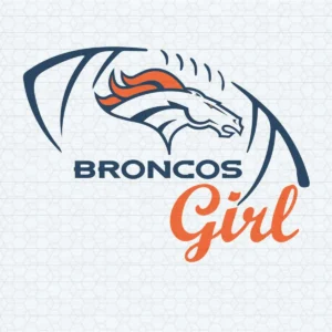 modern with a vintage touch Broncos classic SVG design showing excitement and pride for Cricut and Silhouette cutting machines
