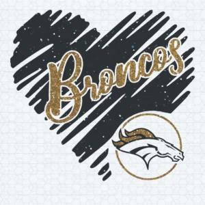 vintage with a modern twist, featuring bold and expressive elements Broncos classic SVG design showing pride for Cricut and Silhouette cutting machines
