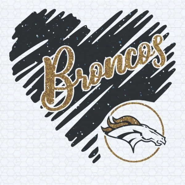 vintage with a modern twist, featuring bold and expressive elements Broncos classic SVG design showing pride for Cricut and Silhouette cutting machines