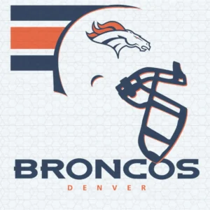 modern with a vintage touch, emphasizing bold lines and a clean aesthetic Broncos logo SVG design showing excitement and pride for Cricut and Silhouette cutting machines