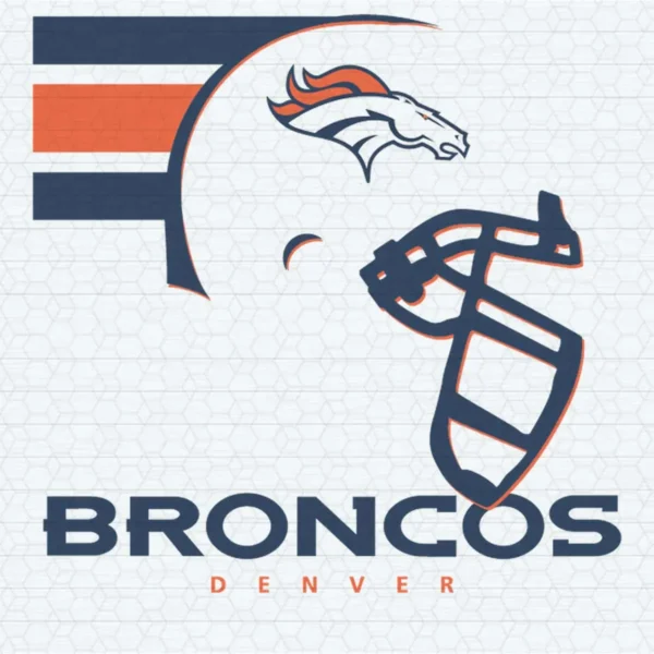 modern with a vintage touch, emphasizing bold lines and a clean aesthetic Broncos logo SVG design showing excitement and pride for Cricut and Silhouette cutting machines