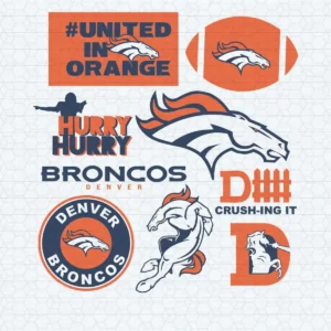 modern with vintage influences Broncos classic SVG design showing excitement and pride for Cricut and Silhouette cutting machines