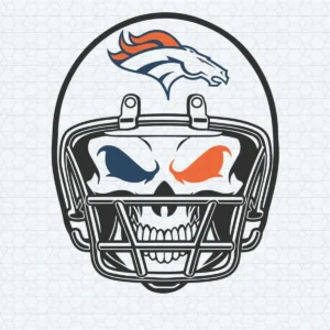 bold and modern with a hint of vintage Broncos helmet SVG design showing excitement and pride for Cricut and Silhouette cutting machines