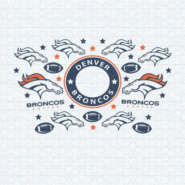 modern with vintage influences Broncos classic SVG design showing excitement and pride for Cricut and Silhouette cutting machines
