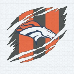 modern with a bold and dynamic feel Broncos classic SVG design showing excitement and pride for Cricut and Silhouette cutting machines