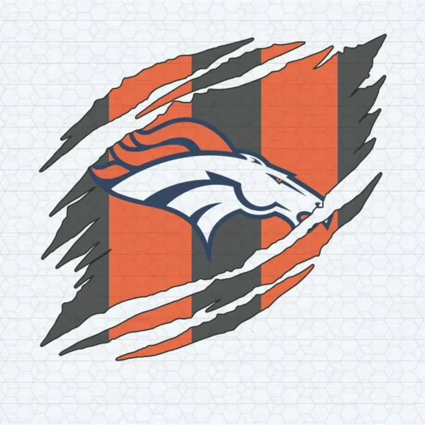 modern with a bold and dynamic feel Broncos classic SVG design showing excitement and pride for Cricut and Silhouette cutting machines