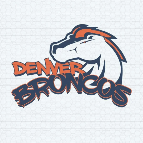 modern with a bold and dynamic aesthetic Broncos classic SVG design showing excitement and pride for Cricut and Silhouette cutting machines