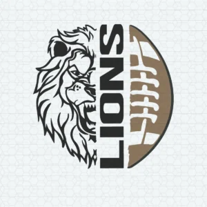 modern with a vintage touch, featuring bold lines and dynamic shapes Lions logo SVG design showing pride and loyalty for Cricut and Silhouette cutting machines
