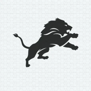 modern and bold with a dynamic representation of the lion Lions logo SVG design showing pride for Cricut and Silhouette cutting machines
