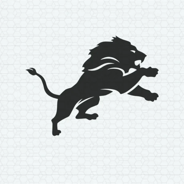modern and bold with a dynamic representation of the lion Lions logo SVG design showing pride for Cricut and Silhouette cutting machines
