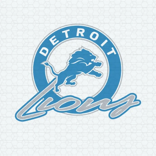 modern with a vintage touch Lions logo SVG design showing pride for Cricut and Silhouette cutting machines