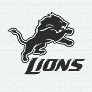 modern and bold with a dynamic silhouette Lions logo SVG design showing pride and excitement for Cricut and Silhouette cutting machines