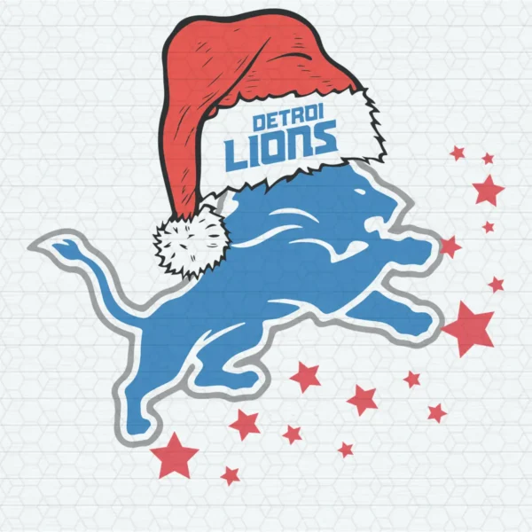 modern with a playful twist, incorporating holiday elements Lions classic SVG design showing joy and pride for Cricut and Silhouette cutting machines