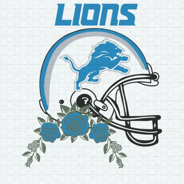 modern with vintage influences Lions helmet SVG design showing pride for Cricut and Silhouette cutting machines