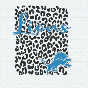 modern with a bold and playful twist, incorporating a trendy animal print background Lions classic SVG design showing excitement and pride for Cricut and Silhouette cutting machines