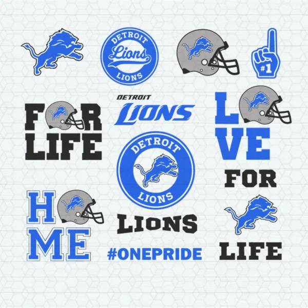 modern with vintage influences, bold and dynamic Lions logo SVG design showing pride for Cricut and Silhouette cutting machines