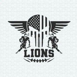 bold and modern with a vintage twist Lions classic SVG design showing pride and loyalty for Cricut and Silhouette cutting machines