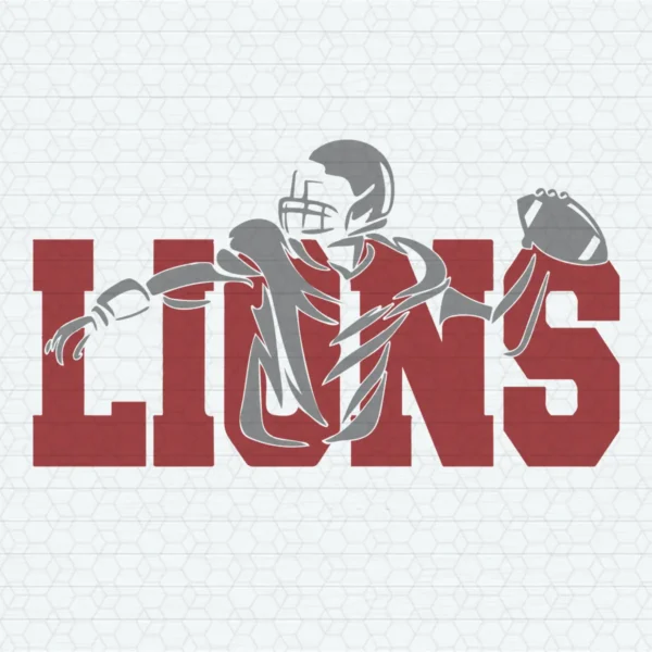 modern with a bold and dynamic aesthetic Lions classic SVG design showing excitement and pride for Cricut and Silhouette cutting machines