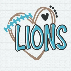 modern and playful with a touch of vintage Lions distressed SVG design showing joy and pride for Cricut and Silhouette cutting machines