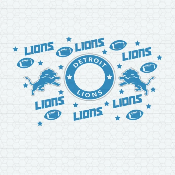 modern and bold with a touch of vintage Lions classic SVG design showing pride for Cricut and Silhouette cutting machines