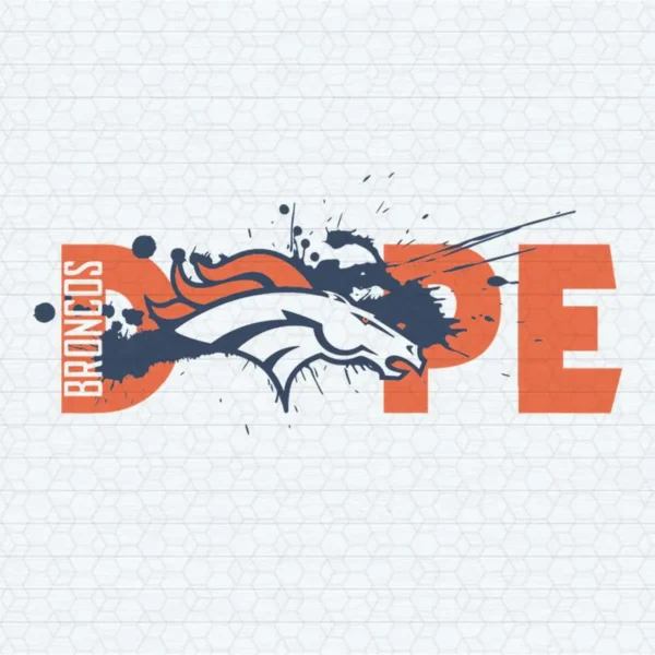 modern with a bold and dynamic aesthetic Broncos classic SVG design showing excitement and pride for Cricut and Silhouette cutting machines