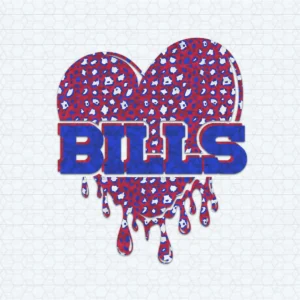 Dripping Heart Buffalo Bills PNG Sublimation Design