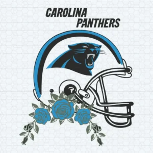 Flowers Carolina Panthers Helmets SVG Cricut Digital Download