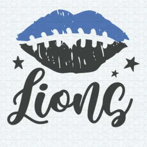 modern with a playful twist, incorporating elements of vintage sports aesthetics Lions classic SVG design showing excitement and pride for Cricut and Silhouette cutting machines