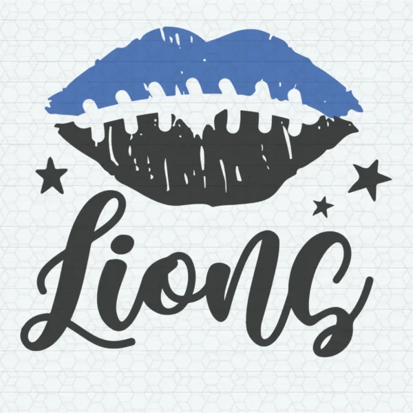 modern with a playful twist, incorporating elements of vintage sports aesthetics Lions classic SVG design showing excitement and pride for Cricut and Silhouette cutting machines